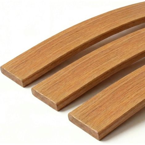 Lot de 3 lattes pour sommier et lit  70 cm - 700x53x8 mm  Bois hêtre durable - 7 plis  Remplacement - Rechange - Renfort pour sommier / bz / clic clac / canapé