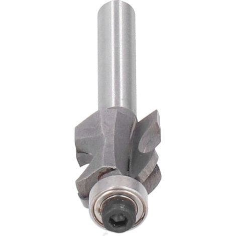 Fraise à défoncer Stile 1/4" queue, outil de coupe bois argenté, défonceuse fraise carbure, 6,35mm, pour menuiserie et travail du bois. (1/5)