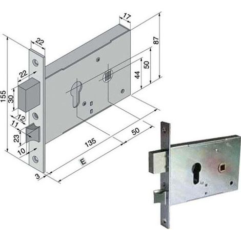 Serrure Inf.All 120.50.01.0 Welka