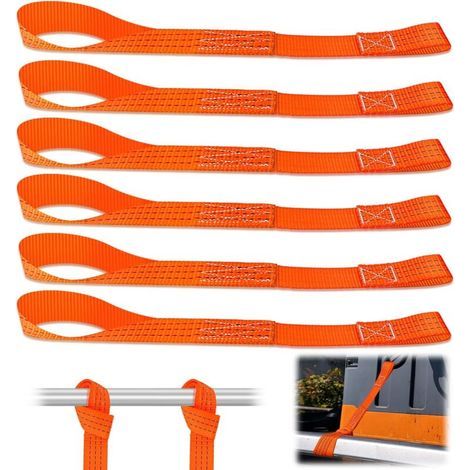 Zurrgurte, Tragkraft 1000 kg, 43 x 3,8 cm, Motorradgurt, flexible Schnallen für Fahrradträger, Anhänger, Quads, ATVs (1/5)