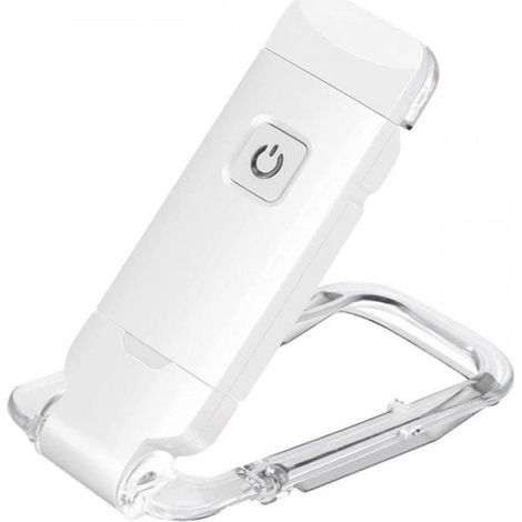 Lampe de Lecture à pince à LED USB Liseuses LED Rechargeable avec Lampe de lecture pour lire au lit Pince, Lumière douce pour les yeux, 3 Niveaux Luminosité Réglable Pliable mini clip lampe