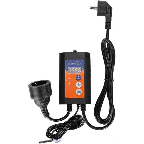 Thermostats régulateurs de température 220 V avec prise UE (1/5)