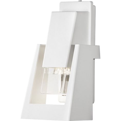 Konstsmide Potenza Applique d'extérieur moderne, blanche, simple GU10, IP54 (1/3)