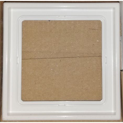Jung LS981WW Rahmen für horizontale und vertikale Montage – Ø81 x 81 mm – Weiß