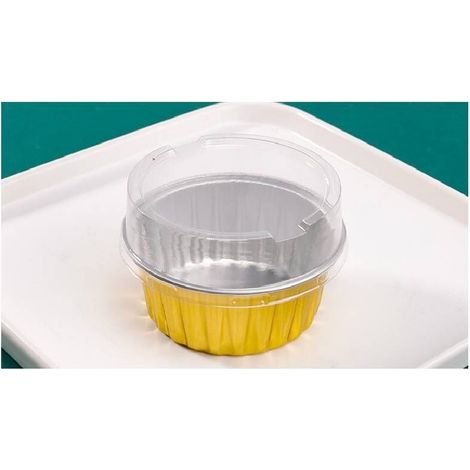 15 Einweg-Muffinformen aus Aluminium, für Desserts, zum Backen zu Hause, 125 ml (1/3)