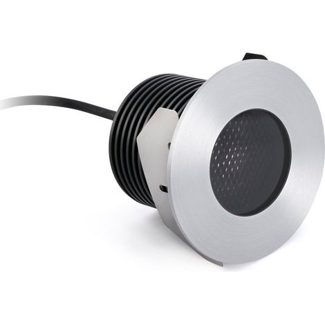Faro Grund - Faretto LED da incasso a terra grande da esterno Nickel opaco IP67 (1/5)