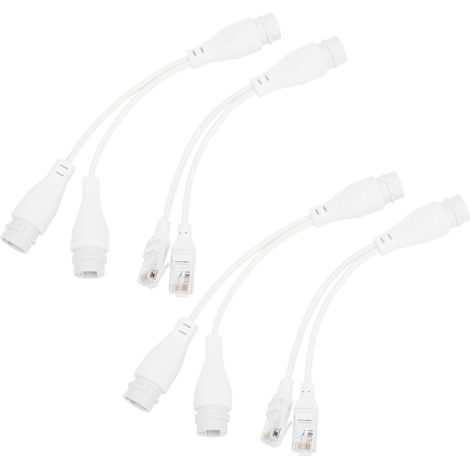 Séparateur POE 1 vers 2 pour Caméras de Sécurité, Adaptateur Réseau Antipoussière (1/5)
