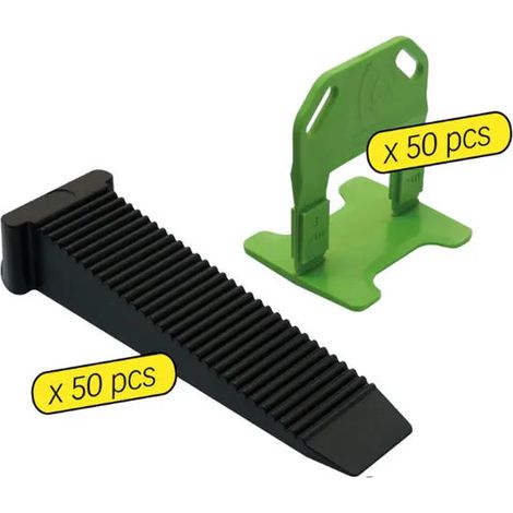 Sachet 50 croisillons 3 mm autonivelants + cales - MEJIX - 180099