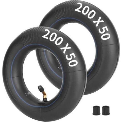 1PZ F3I-205 Chambre à air 200x50mm 8 pouces pour scooter électrique trottinette remplacement pour Razor E100 E150 E200 Dune Buggy Schwinn Mongoose Bladeze ePunk, Chambre à air 8" avec valve coudée 90° (1/2)