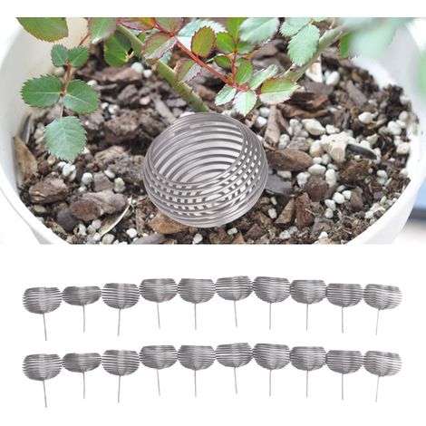 Düngekugelförmige Düngeschale aus Edelstahl für Bonsai (100 Stück), Nährstoffwerkzeug (1/5)
