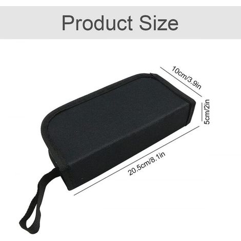 Sac de rangement pour outils et outils Tissu Oxford imperméable robuste Kit de réparation de montres pour électricien charpentier mécanicien Fermeture éclair Rouleau en toile (1/3)