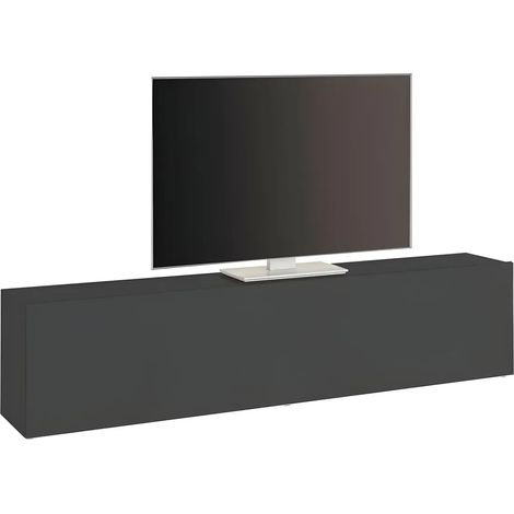 Mobile Porta TV Antracite Opaco Anta Ribalta da Soggiorno 180x30x40 cm (1/4)