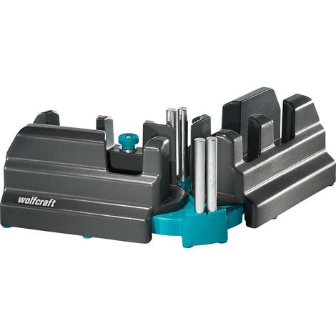 Wolfcraft – Boîte à onglet manuelle 2 en 1 – Scie à onglet et faux équerre – Mesure angles 85-180° – Goupilles de guidage intégrées (1/5)
