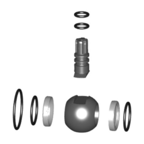 Jeu de boules GF PVC-U/EPDM pour 546 d 16+20