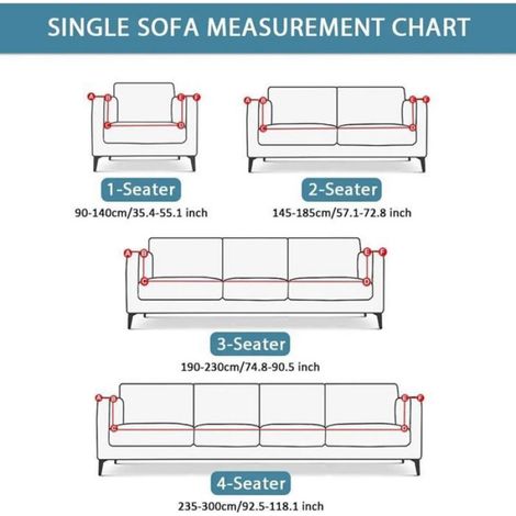 1 housse de canapé extensible - Housse de canapé de style européen, housse de canapé antidérapante, canapé simple 90-140. (1/5)