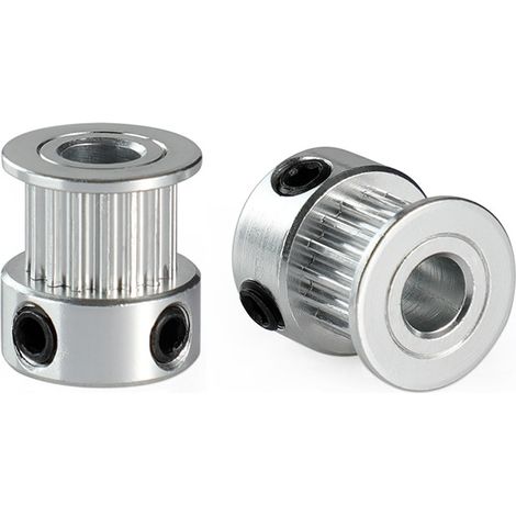 Courroie de distribution pignon courroie poulie roue 16 dents 5 mm alésage aluminium pour imprimante 3D largeur 6 mm courroie de distribution (10 pièces) (16 dents 5 mm forets) (1/2)
