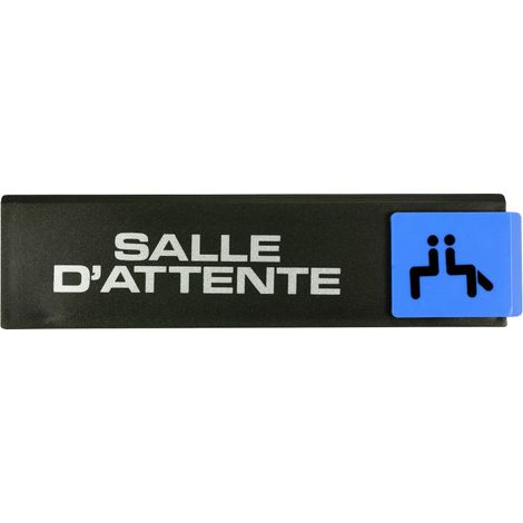Plaque de porte Salle d'attente - Europe design 175x45mm - 4260631