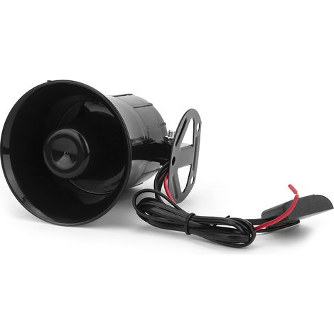 Trompe Électronique 12V 30W 3 Sons Puissants pour Voiture, Moto, Klaxon d'Avertissement Sirène Ambulance, Haut-Parleur Mégaphone (1/4)