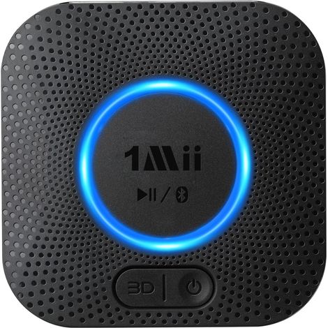 Récepteur Bluetooth, Adaptateur Bluetooth 5.3 RCA/ 3,5mm AUX Jack Récepteur Bluetooth Audio pour Chaine Hi-Fi, Système Stéréo Domestique, avec aptX HD/Adaptive, 3D Surround pour Haut-Parleurs (1/5)