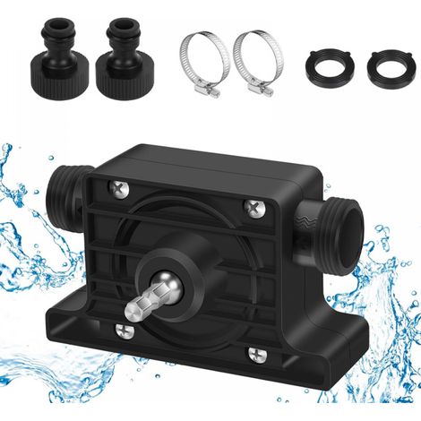 Bomba eléctrica para pozos, minibomba de agua, para bombeo rápido de aceite, agua y líquidos, apta para uso doméstico (1 juego). (1/5)