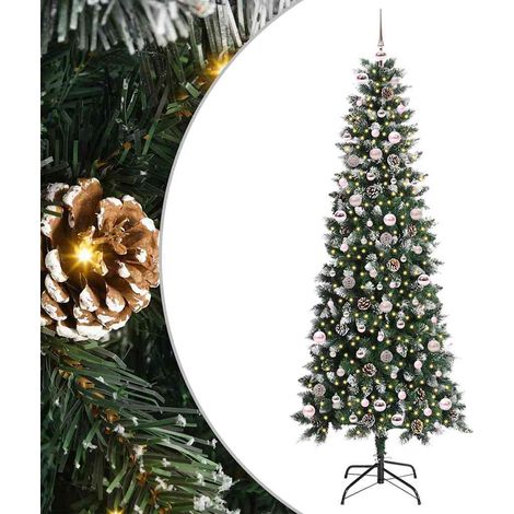 Sapin de Noël  Arbre de Noël artificiel Vert 240 cm PVC, plastique et acier (1/5)