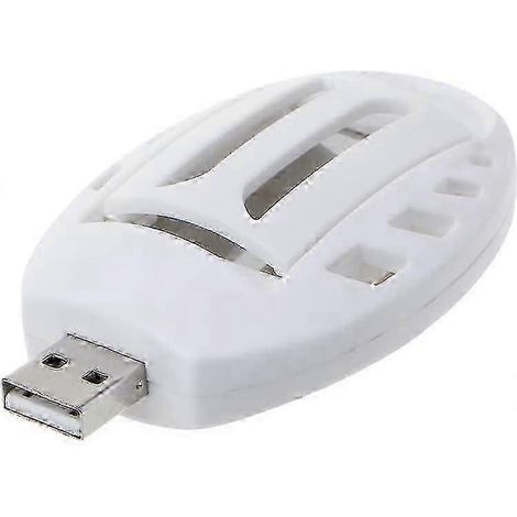 Répulsif anti-moustiques électrique portable USB, blanc, idéal pour la randonnée, les activités de plein air et l'été à la maison. (1/4)