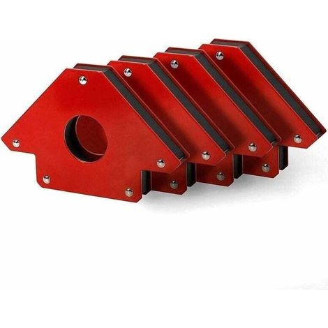 Magnetic angle locators, 2pcs Magnetic Welding Positioner 11KG Pulling Force, 45°, 90°, 135° Magnetic Angles, Red Magnetic Welding Angle, Arrow Welding Magnet