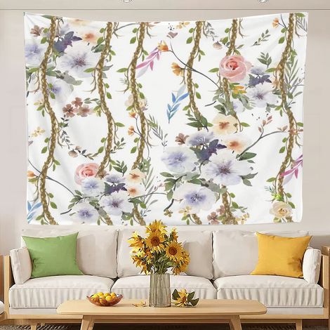 Tapisserie murale tendance pour chambre de femme ou d'adolescente 150x130cm (1/5)