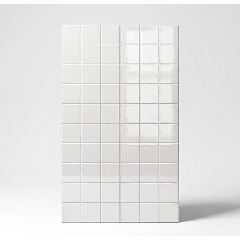 Carrelage Mur Ceramic Connection White Brillante 10 x 10 cm