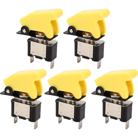 5-teiliger Kippschalter aus Aluminiumlegierung, oxidationsbeständige ABS-Abdeckung, stabile Konstruktion, 25 A, Ein/Aus, 12 V Gleichstrom (1/5)