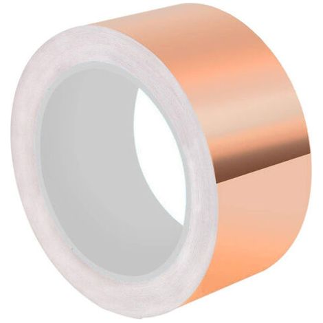 50 mm x 20 m Kupfer-Schneckenabwehrband, selbstklebender Schneckenschutz – Elektromagnetische Abschirmung, Kupfer-Schneckenabwehrband (1/5)
