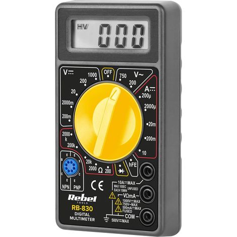 Multimeter rebel rb-830 1999 Messungen LCD Anzeige