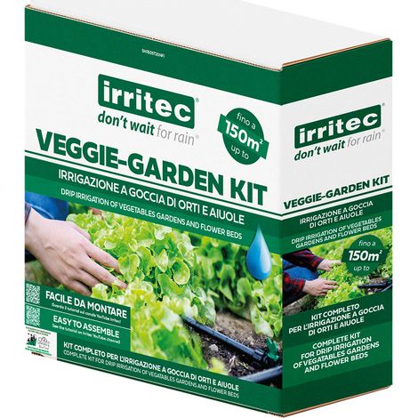 KIT IRRIGAZIONE PER ORTO 'VEGGIE-GARDEN' copertura fino a 150 m2  - IRRITEC