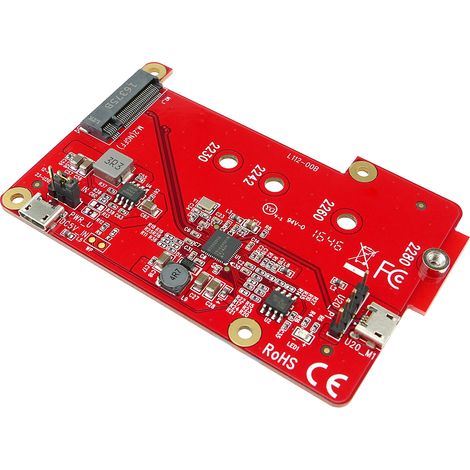 BeMatik - Adaptateur Compatible Raspberry Pi USB vers M.2 SATA SSD (1/5)
