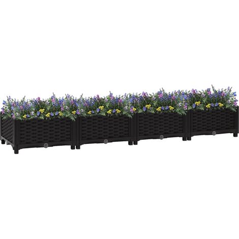 Hochbeet,Blumenkasten,Pflanzkasten Balkon, Terrasse, Garten 160x40x23 cm Polypropylen VMEC460697 (1/5)