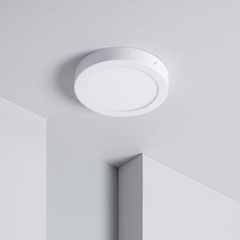 Plafonnier LED Rond 18W Ø225 mm 6000K Blanc froid - Plafonnier LED Rond 18W Ø225 mm 6000K Blanc froid (1/5)