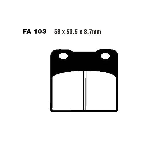Pastiglie freno EBC FA103V (set da 2)