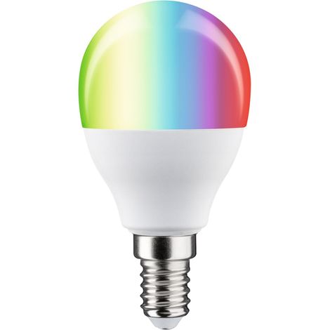 29150 Standard 230 V Smart Home Zigbee LED sphérique E14 470lm 5W RGBW+ gradable Dépoli ampoule (1/5)