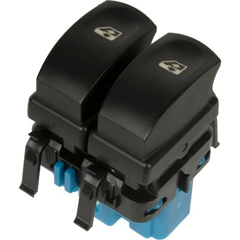 Interrupteur de fenêtre - 1 pièce - Plastique robuste - Connecteur 10 broches - Pour Renault Twingo Clio Modus - Prise bleue (1/3)