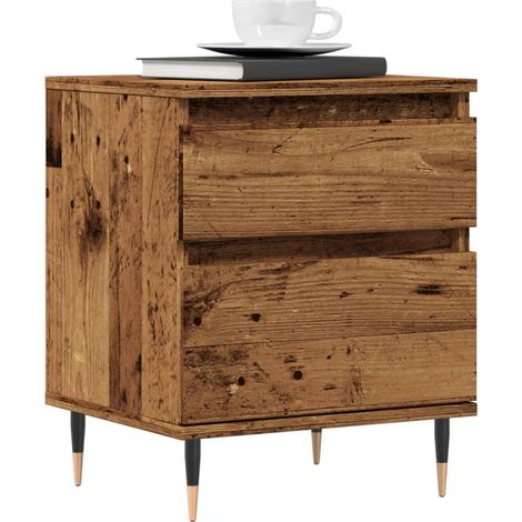 Nachttisch Altholz-Optik 40x35x50 cm Holzwerkstoff