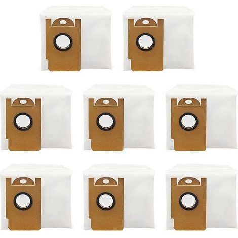 Sac à poussière de rechange pour aspirateur robot Lydsto R1/R1A/HD / STYTJ-B08 / HD-STVTJ-W08 (lot de 8) (1/5)