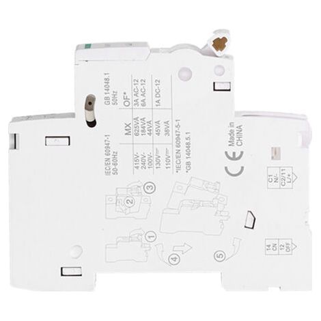 Accessoire de disjoncteur en nylon sur rail DIN ShuntRelease MX+OF DC110130V AC100415V (1/5)