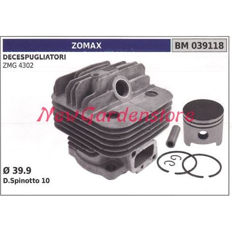Cilindro pistone segmenti ZOMAX motore decespugliatore ZMG 4302 039118