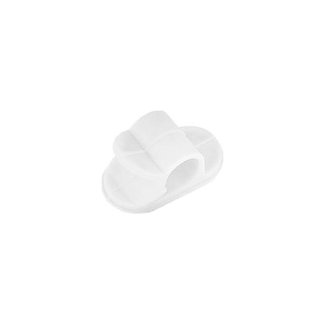 Organizador De Cables Adhesivo LAUXA HOME Blanco Plástico 2.5cm Pack 12 Uds (1/4)