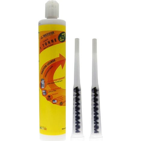 Cartouche de scellement chimique beige multimatière, BATIFIX