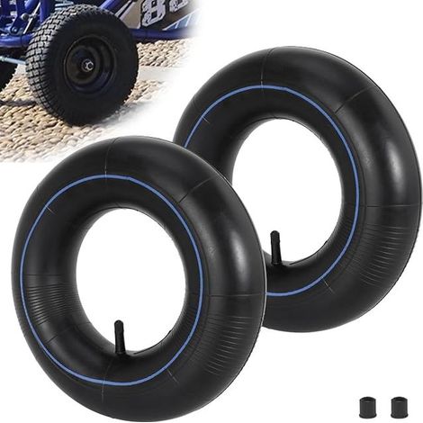 13 x 4.00-6'' Tube 4.10/3.50-6 Replacement Inner Tube with Straight TR13 Valve Stem for Wheelbarrow, Lawn Mower, Wagon, Snow Blower (1/5)