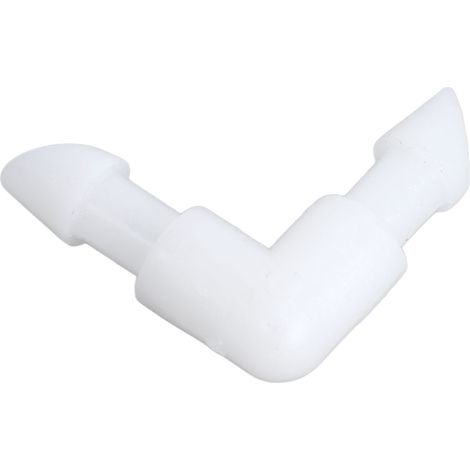 Raccord coudé à 90° en forme de L, embout cannelé, pour tube PE de diamètre égal, adaptateur de joint 4,2 mm / 0,17 po