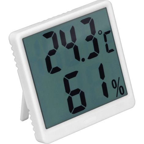 Digitales Hygrometer-Thermometer zur Messung von Innentemperatur und Luftfeuchtigkeit – präzises Messgerät, weiß (1/5)