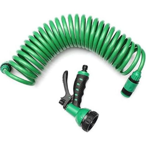 7.5m Spiral Garden Hose for Car Wash (1/5)