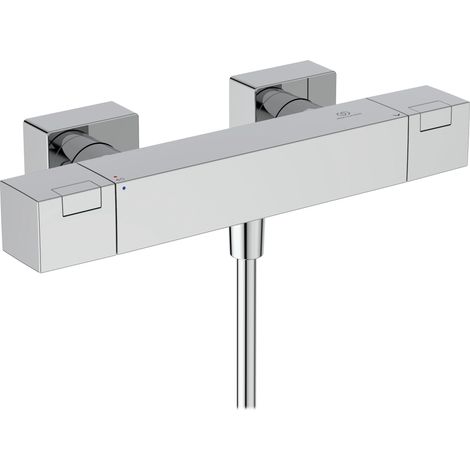 Ideal Standard Ceratherm C100 - Conjunto de ducha con termostato, 3 chorros, cromo A7536AA (1/2)